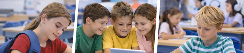 Koptelefoons voor het onderwijs, school, scholen